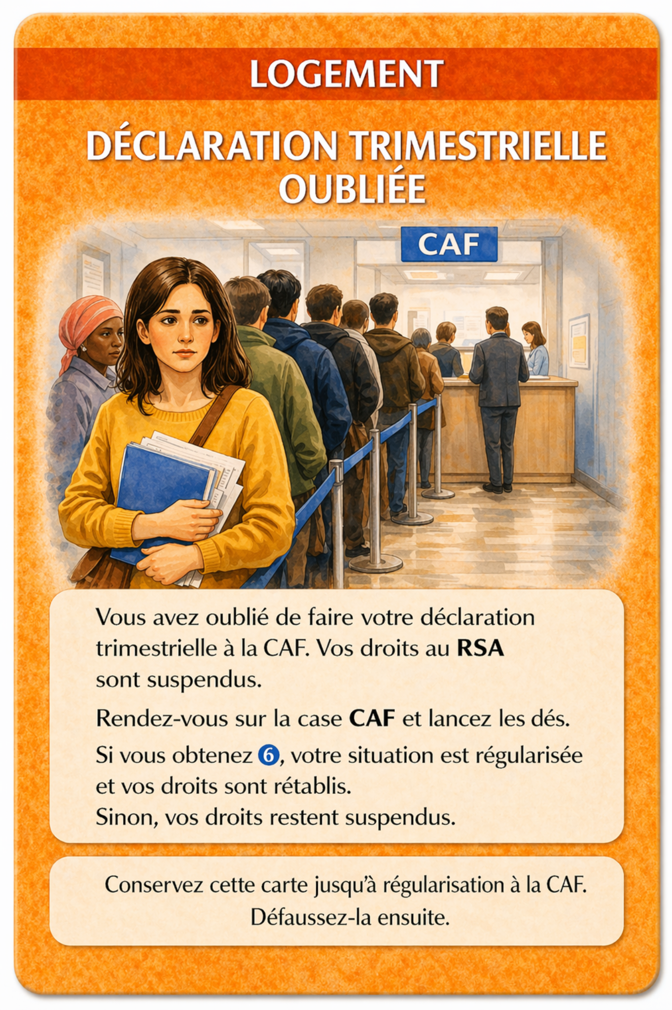 Carte Déclaration trimestrielle